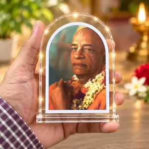 A C Bhaktivedanta Swami Prabhupada L Shape Acrylic Showpiece 3 X 3.5 Inch For Home, Office And Car (F176850) A C Bhaktivedanta Swami Prabhupada L Shape Acrylic Showpiece 3 X 3.5 Inch For Home, Office And Car (F176850)