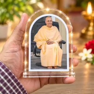 Radhanath Swami L Shape Acrylic Showpiece 3 X 3.5 Inch For Home, Office And Car (F176852) Radhanath Swami L Shape Acrylic Showpiece 3 X 3.5 Inch For Home, Office And Car (F176852)