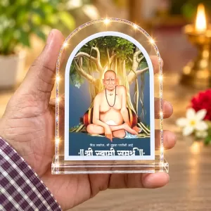 Swami Samarth L Shape Acrylic Showpiece 3 X 3.5 Inch For Home, Office And Car (F176857) Swami Samarth L Shape Acrylic Showpiece 3 X 3.5 Inch For Home, Office And Car (F176857)
