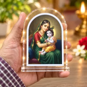 Yashoda Krishna L Shape Acrylic Showpiece 3 X 3.5 Inch For Home, Office And Car (F176860) Yashoda Krishna L Shape Acrylic Showpiece 3 X 3.5 Inch For Home, Office And Car (F176860)