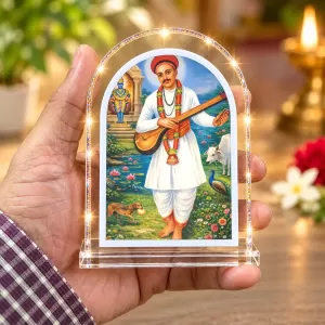 Shree Namdev Maharaj L Shape Acrylic Showpiece 3 X 3.5 Inch For Home, Office And Car (F176894) Shree Namdev Maharaj L Shape Acrylic Showpiece 3 X 3.5 Inch For Home, Office And Car (F176894)