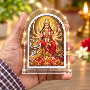 Durga Maa L Shape Acrylic Showpiece 3 X 3.5 Inch For Home, Office And Car (F176898) Durga Maa L Shape Acrylic Showpiece 3 X 3.5 Inch For Home, Office And Car (F176898)