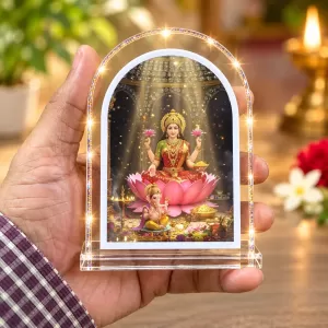 Maa Lakshmi L Shape Acrylic Showpiece 3 X 3.5 Inch For Home, Office And Car (F176899) Maa Lakshmi L Shape Acrylic Showpiece 3 X 3.5 Inch For Home, Office And Car (F176899)