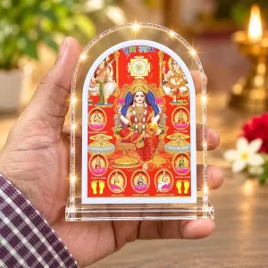 Astha Lakshmi L Shape Acrylic Showpiece 3 X 3.5 Inch For Home, Office And Car (F176901) Astha Lakshmi L Shape Acrylic Showpiece 3 X 3.5 Inch For Home, Office And Car (F176901)