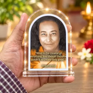 Paramahansa Yogananda L Shape Acrylic Showpiece 3 X 3.5 Inch For Home, Office And Car (F176914) Paramahansa Yogananda L Shape Acrylic Showpiece 3 X 3.5 Inch For Home, Office And Car (F176914)