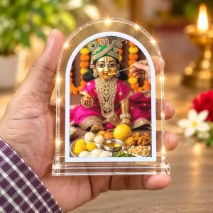 Laddu Gopal L Shape Acrylic Showpiece 3 X 3.5 Inch For Home, Office And Car (F176917) Laddu Gopal L Shape Acrylic Showpiece 3 X 3.5 Inch For Home, Office And Car (F176917)