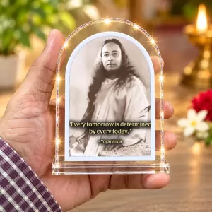 Paramahansa Yogananda L Shape Acrylic Showpiece 3 X 3.5 Inch For Home, Office And Car (F176918) Paramahansa Yogananda L Shape Acrylic Showpiece 3 X 3.5 Inch For Home, Office And Car (F176918)