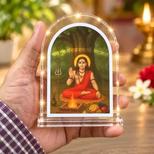 Guru Gorakhnath L Shape Acrylic Showpiece 3 X 3.5 Inch For Home, Office And Car (F176924) Guru Gorakhnath L Shape Acrylic Showpiece 3 X 3.5 Inch For Home, Office And Car (F176924)