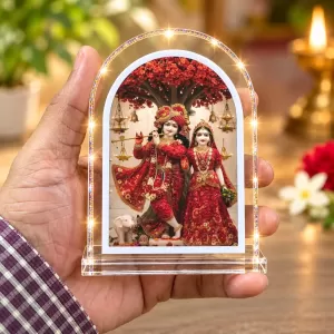 Radha Krishna L Shape Acrylic Showpiece 3 X 3.5 Inch For Home, Office And Car (F176942) Radha Krishna L Shape Acrylic Showpiece 3 X 3.5 Inch For Home, Office And Car (F176942)
