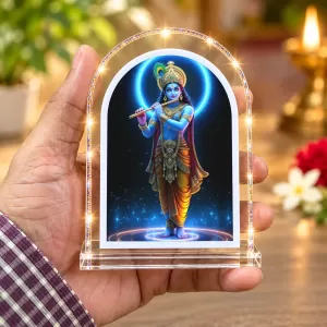 Lord Krishna L Shape Acrylic Showpiece 3 X 3.5 Inch For Home, Office And Car (F176943) Lord Krishna L Shape Acrylic Showpiece 3 X 3.5 Inch For Home, Office And Car (F176943)