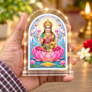 Goddess Lakshmi L Shape Acrylic Showpiece 3 X 3.5 Inch For Home, Office And Car (F176948) Goddess Lakshmi L Shape Acrylic Showpiece 3 X 3.5 Inch For Home, Office And Car (F176948)