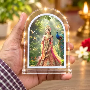 Radha Raani L Shape Acrylic Showpiece 3 X 3.5 Inch For Home, Office And Car (F176949) Radha Raani L Shape Acrylic Showpiece 3 X 3.5 Inch For Home, Office And Car (F176949)