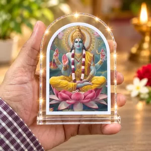 Lord Vishnu L Shape Acrylic Showpiece 3 X 3.5 Inch For Home, Office And Car (F176952) Lord Vishnu L Shape Acrylic Showpiece 3 X 3.5 Inch For Home, Office And Car (F176952)