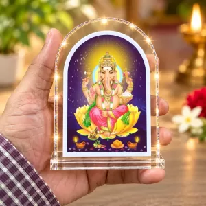 Lord Ganesha L Shape Acrylic Showpiece 3 X 3.5 Inch For Home, Office And Car (F176953) Lord Ganesha L Shape Acrylic Showpiece 3 X 3.5 Inch For Home, Office And Car (F176953)