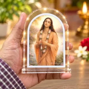 Lord Shree Chaitannya L Shape Acrylic Showpiece 3 X 3.5 Inch For Home, Office And Car (F176955) Lord Shree Chaitannya L Shape Acrylic Showpiece 3 X 3.5 Inch For Home, Office And Car (F176955)