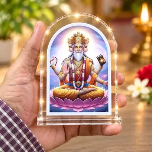 Lord Brahma L Shape Acrylic Showpiece 3 X 3.5 Inch For Home, Office And Car (F176957) Lord Brahma L Shape Acrylic Showpiece 3 X 3.5 Inch For Home, Office And Car (F176957)