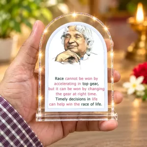 A. P. J. Abdul Kalam L Shape Acrylic Showpiece 3 X 3.5 Inch For Home, Office And Car (F176958) A. P. J. Abdul Kalam L Shape Acrylic Showpiece 3 X 3.5 Inch For Home, Office And Car (F176958)