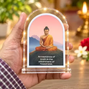 Buddha L Shape Acrylic Showpiece 3 X 3.5 Inch For Home, Office And Car (F176962) Buddha L Shape Acrylic Showpiece 3 X 3.5 Inch For Home, Office And Car (F176962)