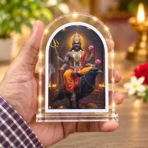 Lord Shani Dev L Shape Acrylic Showpiece 3 X 3.5 Inch For Home, Office And Car (F176968) Lord Shani Dev L Shape Acrylic Showpiece 3 X 3.5 Inch For Home, Office And Car (F176968)