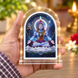 Lord Shiva L Shape Acrylic Showpiece 3 X 3.5 Inch For Home, Office And Car (F176977) Lord Shiva L Shape Acrylic Showpiece 3 X 3.5 Inch For Home, Office And Car (F176977)