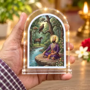 Guru Gobind Sing L Shape Acrylic Showpiece 3 X 3.5 Inch For Home, Office And Car (F176990) Guru Gobind Sing L Shape Acrylic Showpiece 3 X 3.5 Inch For Home, Office And Car (F176990)