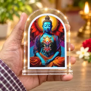 Buddha L Shape Acrylic Showpiece 3 X 3.5 Inch For Home, Office And Car (F176998) Buddha L Shape Acrylic Showpiece 3 X 3.5 Inch For Home, Office And Car (F176998)