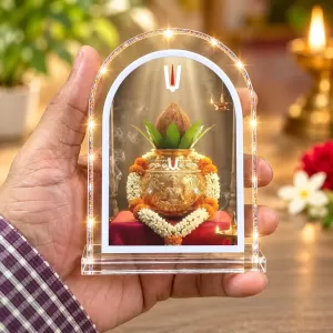 Hindu Puja Kalash L Shape Acrylic Showpiece 3 X 3.5 Inch For Home, Office And Car (F176999) Hindu Puja Kalash L Shape Acrylic Showpiece 3 X 3.5 Inch For Home, Office And Car (F176999)