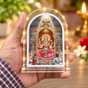 Maha Lakshmi L Shape Acrylic Showpiece 3 X 3.5 Inch For Home, Office And Car (F177008) Maha Lakshmi L Shape Acrylic Showpiece 3 X 3.5 Inch For Home, Office And Car (F177008)