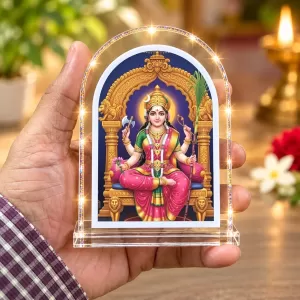 Lalita Tripura Sundari L Shape Acrylic Showpiece 3 X 3.5 Inch For Home, Office And Car (F177012) Lalita Tripura Sundari L Shape Acrylic Showpiece 3 X 3.5 Inch For Home, Office And Car (F177012)