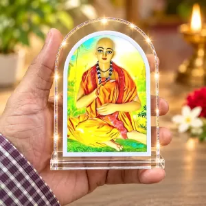 Lord Shree Chaitannya L Shape Acrylic Showpiece 3 X 3.5 Inch For Home, Office And Car (F177013) Lord Shree Chaitannya L Shape Acrylic Showpiece 3 X 3.5 Inch For Home, Office And Car (F177013)