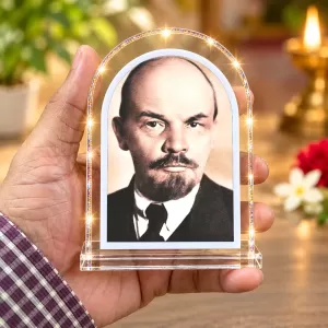 Vladimir Lenin L Shape Acrylic Showpiece 3 X 3.5 Inch For Home, Office And Car (F177016) Vladimir Lenin L Shape Acrylic Showpiece 3 X 3.5 Inch For Home, Office And Car (F177016)