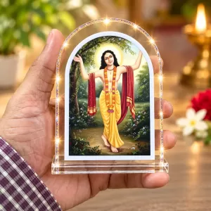 Lord Chaitannya L Shape Acrylic Showpiece 3 X 3.5 Inch For Home, Office And Car (F177018) Lord Chaitannya L Shape Acrylic Showpiece 3 X 3.5 Inch For Home, Office And Car (F177018)
