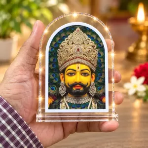 Khatu Shyam L Shape Acrylic Showpiece 3 X 3.5 Inch For Home, Office And Car (F177019) Khatu Shyam L Shape Acrylic Showpiece 3 X 3.5 Inch For Home, Office And Car (F177019)