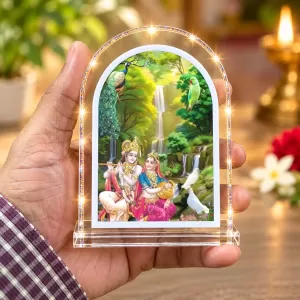 Radha Krishna L Shape Acrylic Showpiece 3 X 3.5 Inch For Home, Office And Car (F177021) Radha Krishna L Shape Acrylic Showpiece 3 X 3.5 Inch For Home, Office And Car (F177021)