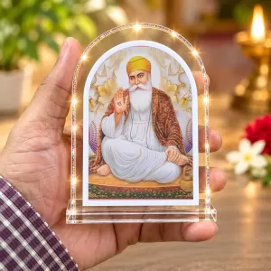 Guru Nanak L Shape Acrylic Showpiece 3 X 3.5 Inch For Home, Office And Car (F177022) Guru Nanak L Shape Acrylic Showpiece 3 X 3.5 Inch For Home, Office And Car (F177022)