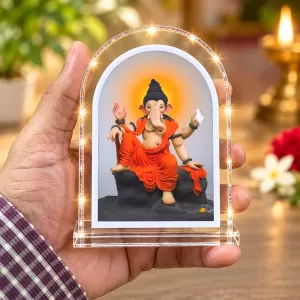 Lord Ganesha L Shape Acrylic Showpiece 3 X 3.5 Inch For Home, Office And Car (F177031) Lord Ganesha L Shape Acrylic Showpiece 3 X 3.5 Inch For Home, Office And Car (F177031)
