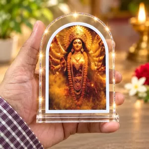 Durga Maa L Shape Acrylic Showpiece 3 X 3.5 Inch For Home, Office And Car (F177034) Durga Maa L Shape Acrylic Showpiece 3 X 3.5 Inch For Home, Office And Car (F177034)