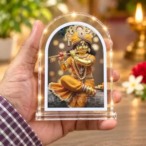 Lord Krishna L Shape Acrylic Showpiece 3 X 3.5 Inch For Home, Office And Car (F177035) Lord Krishna L Shape Acrylic Showpiece 3 X 3.5 Inch For Home, Office And Car (F177035)