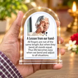 A. P. J. Abdul Kalam L Shape Acrylic Showpiece 3 X 3.5 Inch For Home, Office And Car (F177037) A. P. J. Abdul Kalam L Shape Acrylic Showpiece 3 X 3.5 Inch For Home, Office And Car (F177037)
