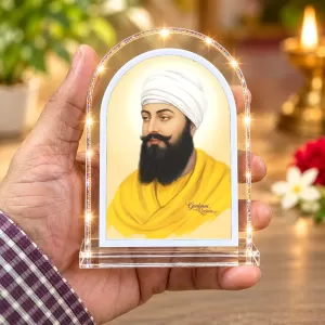 Guru Nanak L Shape Acrylic Showpiece 3 X 3.5 Inch For Home, Office And Car (F177040) Guru Nanak L Shape Acrylic Showpiece 3 X 3.5 Inch For Home, Office And Car (F177040)