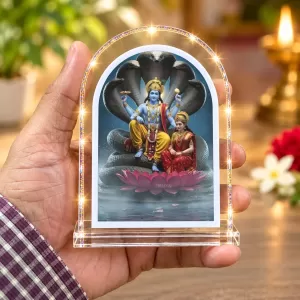 Lakshmi Narayan L Shape Acrylic Showpiece 3 X 3.5 Inch For Home, Office And Car (F177043) Lakshmi Narayan L Shape Acrylic Showpiece 3 X 3.5 Inch For Home, Office And Car (F177043)