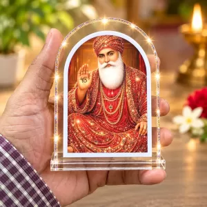 Guru Nanak L Shape Acrylic Showpiece 3 X 3.5 Inch For Home, Office And Car (F177048) Guru Nanak L Shape Acrylic Showpiece 3 X 3.5 Inch For Home, Office And Car (F177048)