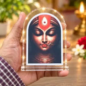 Durga Maa L Shape Acrylic Showpiece 3 X 3.5 Inch For Home, Office And Car (F177051) Durga Maa L Shape Acrylic Showpiece 3 X 3.5 Inch For Home, Office And Car (F177051)
