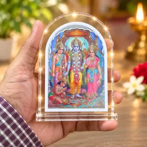 Ram Darbar L Shape Acrylic Showpiece 3 X 3.5 Inch For Home, Office And Car (F177054) Ram Darbar L Shape Acrylic Showpiece 3 X 3.5 Inch For Home, Office And Car (F177054)