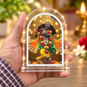 Lord Krishna L Shape Acrylic Showpiece 3 X 3.5 Inch For Home, Office And Car (F177060) Lord Krishna L Shape Acrylic Showpiece 3 X 3.5 Inch For Home, Office And Car (F177060)