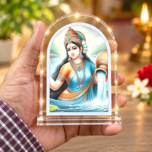 Ganga Maa L Shape Acrylic Showpiece 3 X 3.5 Inch For Home, Office And Car (F177062) Ganga Maa L Shape Acrylic Showpiece 3 X 3.5 Inch For Home, Office And Car (F177062)