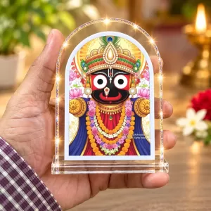 Lord Jagannath L Shape Acrylic Showpiece 3 X 3.5 Inch For Home, Office And Car (F177068) Lord Jagannath L Shape Acrylic Showpiece 3 X 3.5 Inch For Home, Office And Car (F177068)