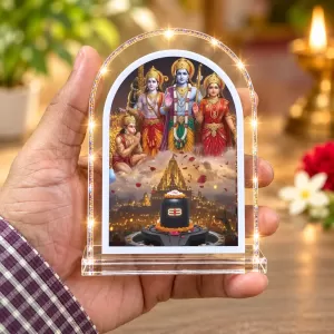 Lord Ram L Shape Acrylic Showpiece 3 X 3.5 Inch For Home, Office And Car (F177071) Lord Ram L Shape Acrylic Showpiece 3 X 3.5 Inch For Home, Office And Car (F177071)