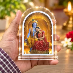 Radha Krishna L Shape Acrylic Showpiece 3 X 3.5 Inch For Home, Office And Car (F177077) Radha Krishna L Shape Acrylic Showpiece 3 X 3.5 Inch For Home, Office And Car (F177077)