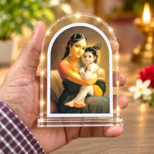 Yashoda Krishna L Shape Acrylic Showpiece 3 X 3.5 Inch For Home, Office And Car (F177082) Yashoda Krishna L Shape Acrylic Showpiece 3 X 3.5 Inch For Home, Office And Car (F177082)